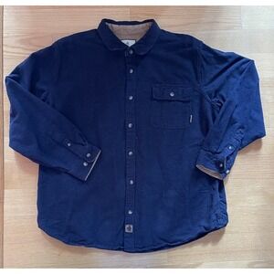 Legendary Whitetails Flannel Shirt Men's Size XL Navy Blue